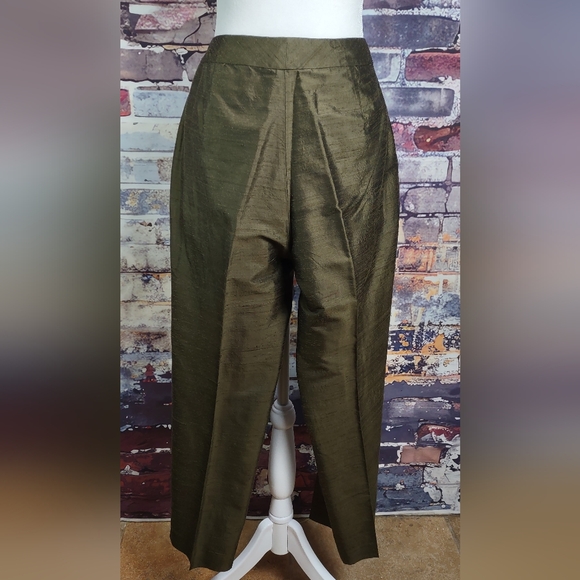 Ralph Lauren Silk Shantung Shirt/Pants Set - Picture 6 of 13